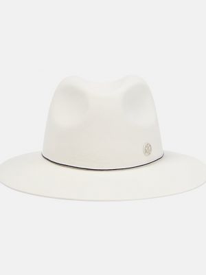 Фетровая шляпа Maison Michel белая
