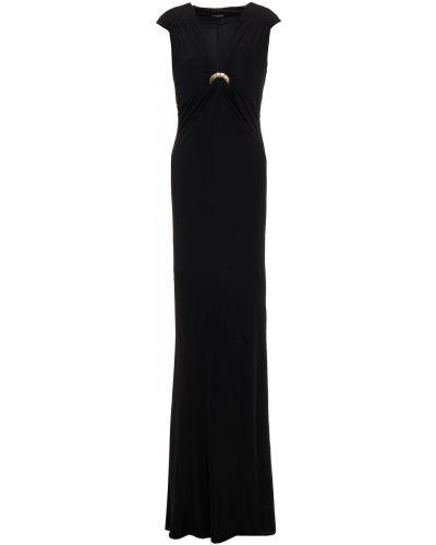 Трикотажне плаття максі Roberto Cavalli, чорне