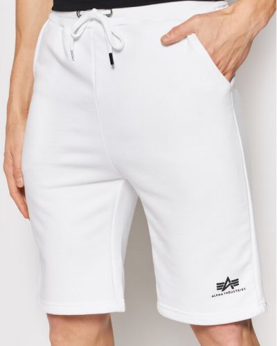 Shorts de sport Alpha Industries blanc