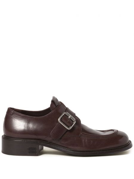 Læder brogues Miu Miu brun