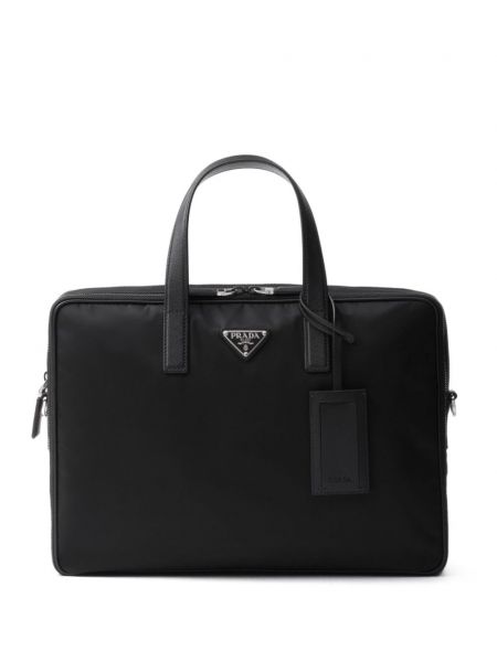 Sac pour ordinateur portable Prada noir