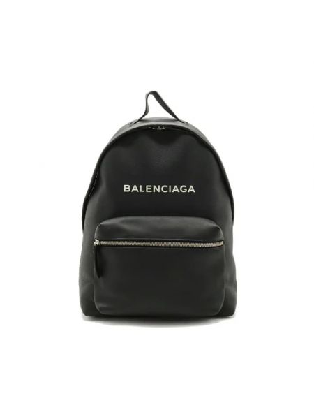 Plecak skórzany Balenciaga Vintage czarny