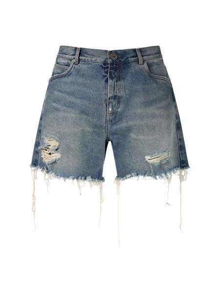 Jeansshorts i bomull Balmain