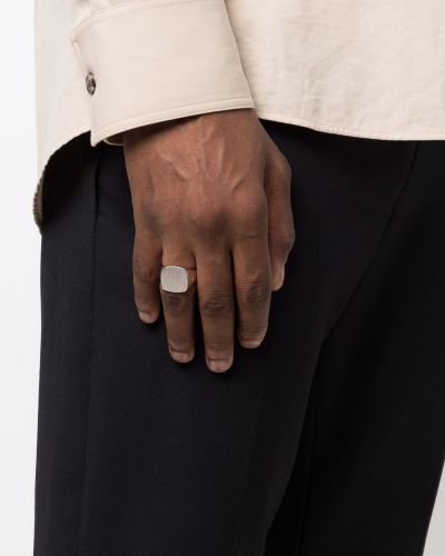 Satynowy pierścionek Tom Wood srebrny