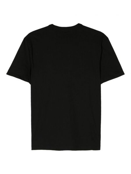 Raštuotas medvilninis marškinėliai Blauer juoda