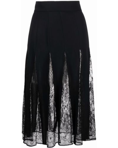 Falda de flores de encaje Dolce & Gabbana negro