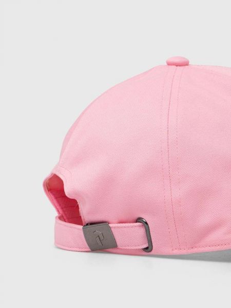 Șapcă din bumbac Peak Performance roz