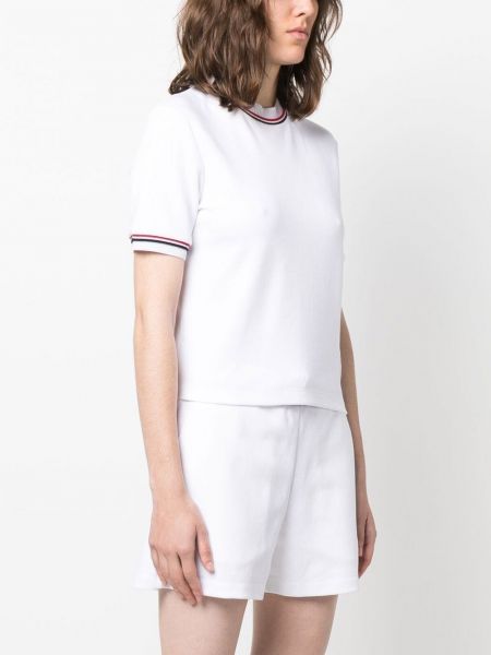 T-shirt di cotone Thom Browne bianco