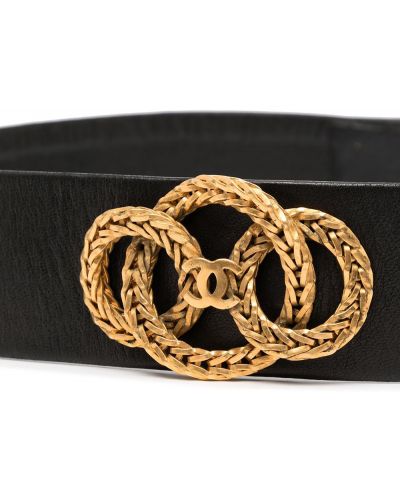 Cinturón Chanel Pre-owned negro