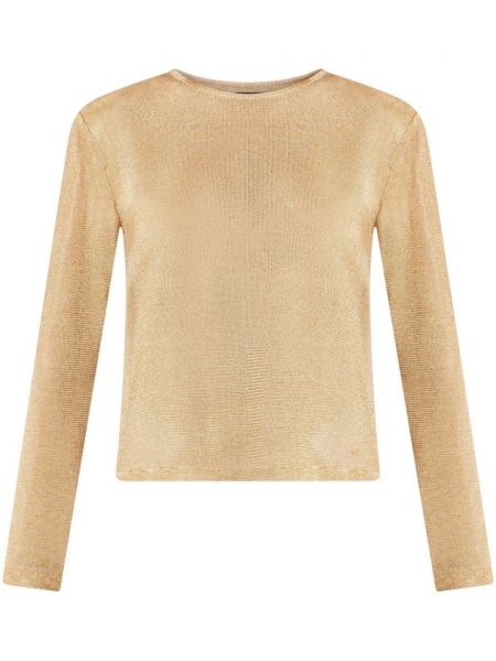 Μπλούζα από ζέρσεϋ με στρογγυλή λαιμόκοψη Tom Ford χρυσό