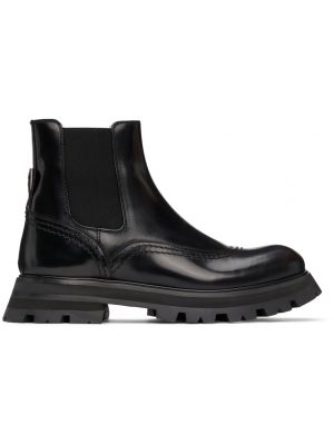 Черные ботинки броги Alexander McQueen