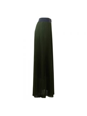 Długa spódnica plisowana Peserico zielona