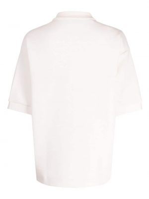 Medvilninis polo marškinėliai Lacoste balta