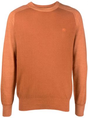Maglione ricamata Etro arancione