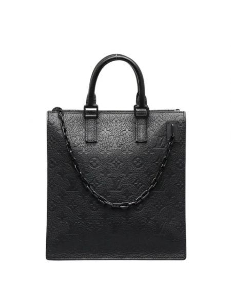 Shopperka skórzana retro Louis Vuitton Vintage czarna