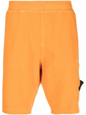 Shorts aus baumwoll Stone Island orange