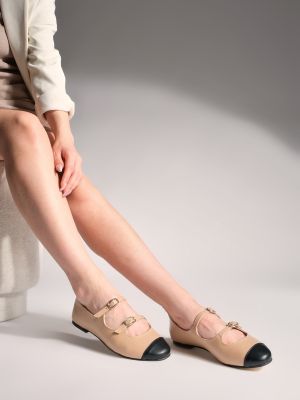 Lapos talpú balerina cipők Marjin bézs