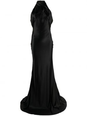 Hodvábne koktejlkové šaty Rachel Gilbert čierna