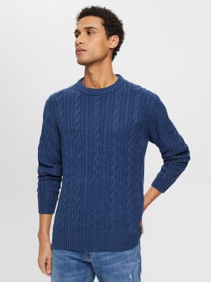 Jersey de algodón de tela jersey Esprit azul
