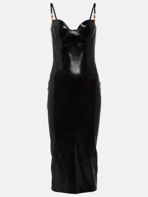 Midi haljina Versace crna