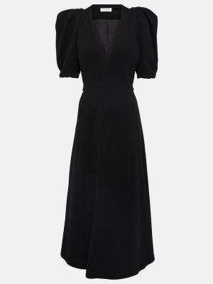 Sukienka midi wełniana Gabriela Hearst czarna