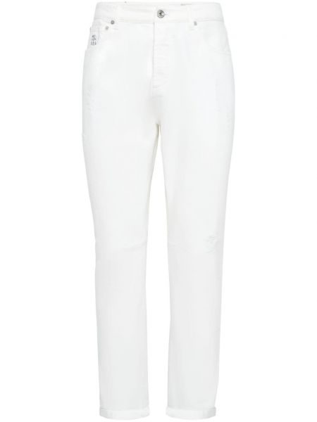 Jeans Brunello Cucinelli hvid