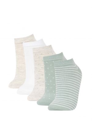 Bavlnené ponožky Defacto biela