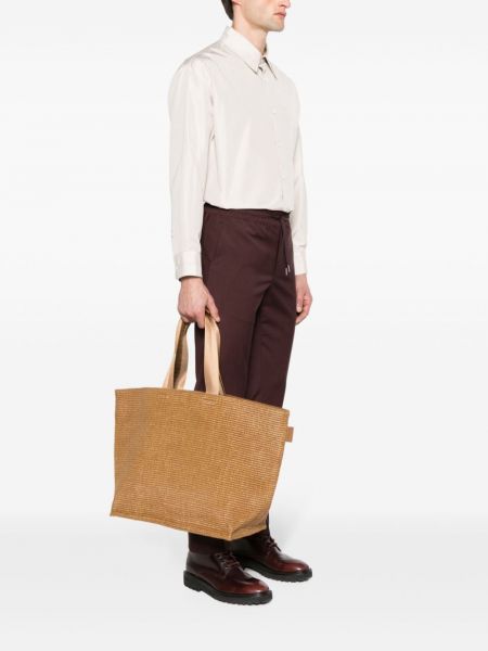 Geflochtene shopper handtasche Sandro braun