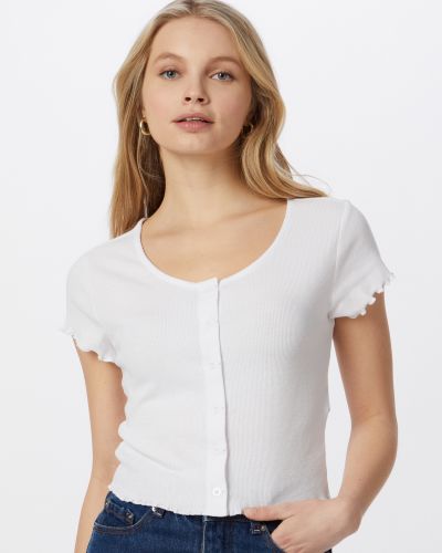 Marškinėliai su sagomis Urban Classics balta