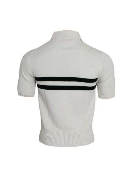 Camiseta de cachemir con estampado de cachemira Dolce & Gabbana blanco