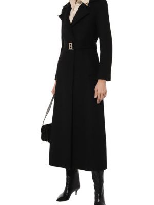 Шерстяное пальто Blugirl черное