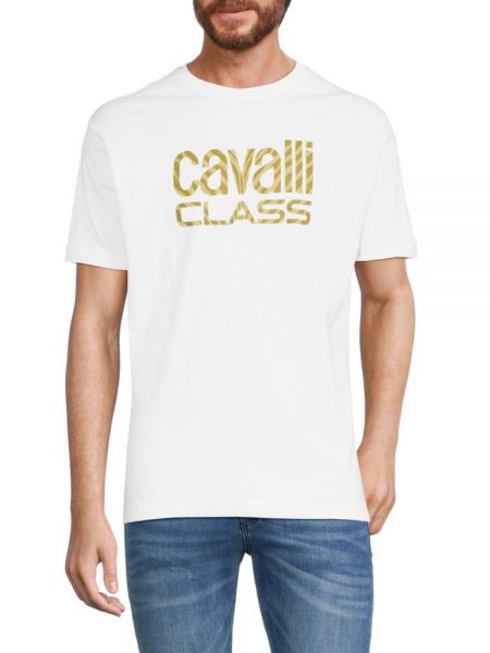 Футболка Cavalli Class белая