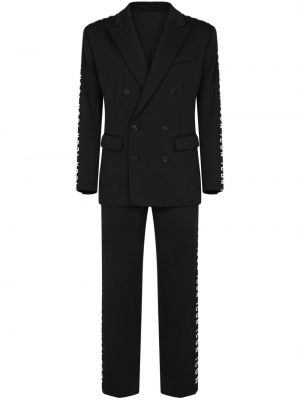 Anzug mit print Dsquared2 schwarz