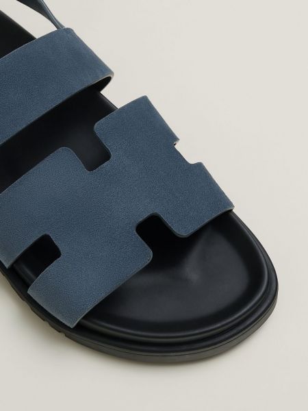 Wildleder sandale Hermès Pre-owned blau
