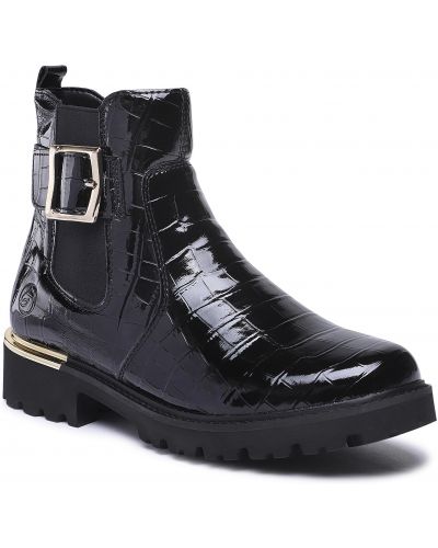 Členkové topánky Remonte čierna