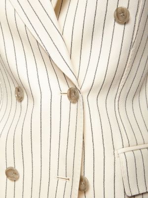 Svilena volnena jakna s črtami Tom Ford