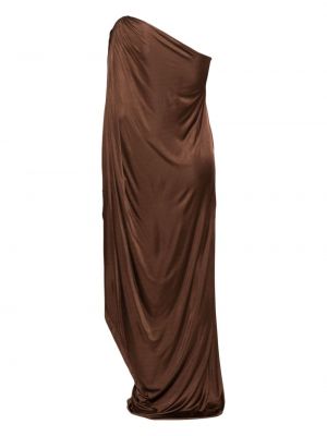 Drapiruotas vakarinė suknelė Atlein ruda