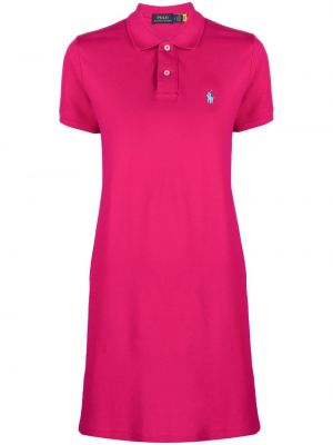 Платье с вышивкой Polo Ralph Lauren, розовое