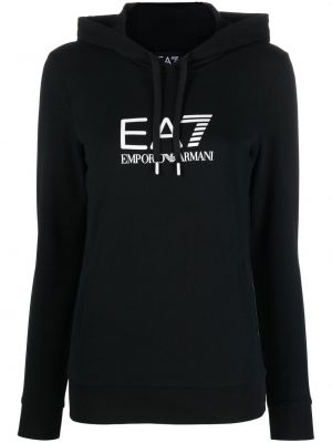 Hættetrøje Ea7 Emporio Armani sort