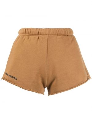 Trykt shorts Heron Preston brun