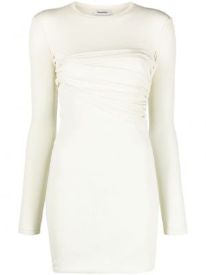 Μάξι φόρεμα ντραπέ Nanushka λευκό