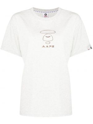 T-shirt con stampa Aape By *a Bathing Ape® grigio