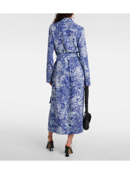 Μίντι φόρεμα με σχέδιο Proenza Schouler μπλε