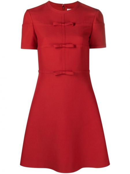 Mini-abito con fiocco Valentino Garavani rosso