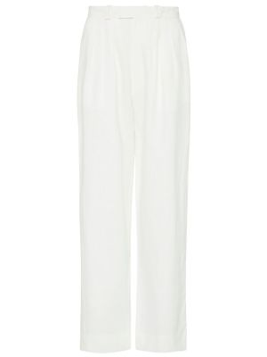 Pantalones de lino Posse blanco
