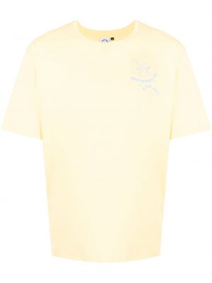 Raštuotas marškinėliai Carne Bollente geltona
