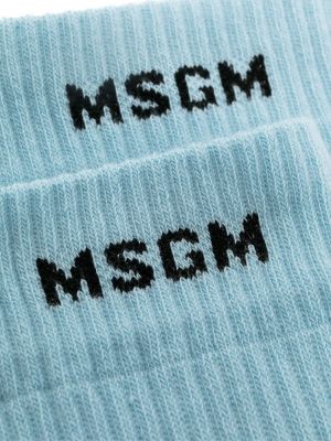 Calcetines de punto Msgm azul