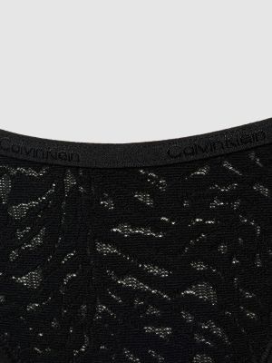 Slipy koronkowe Calvin Klein Underwear czarne