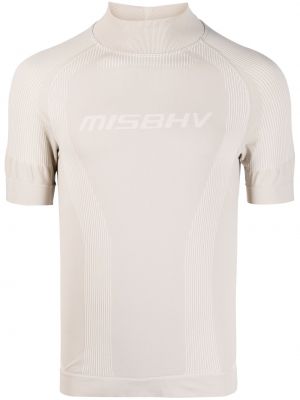 Прилепнала спортна тениска Misbhv бяло
