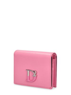 Usnjena denarnica Dsquared2 roza